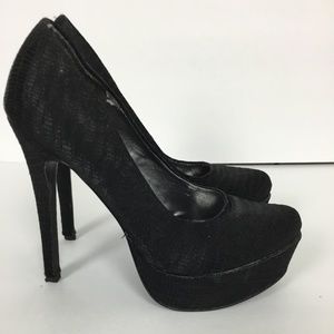 CARLOS SANTANA BLACK PUMPS STILETTOS HIGH HEELS